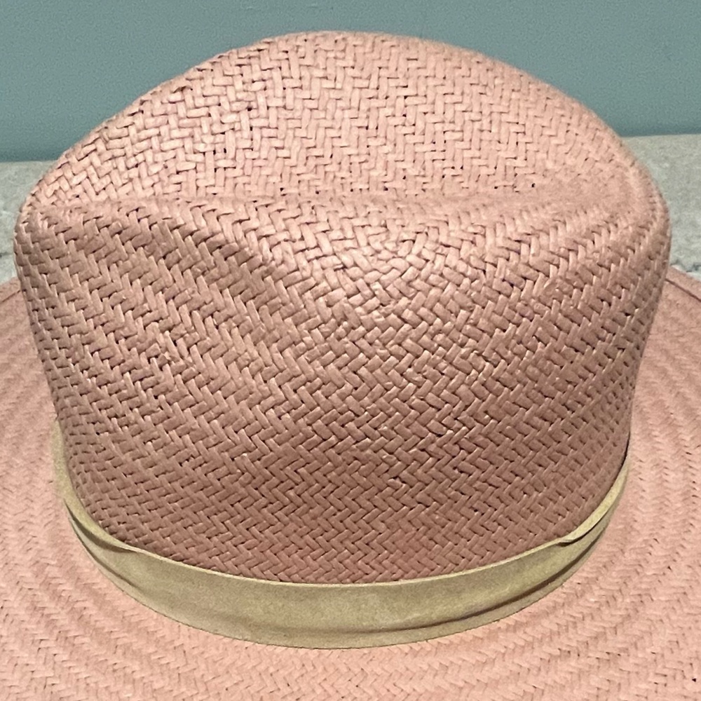 Lovely Bird - SAN SEBASTIAN STRAW FEDORA QUARTZ PINK - Sz. M - Picture 4 of 7